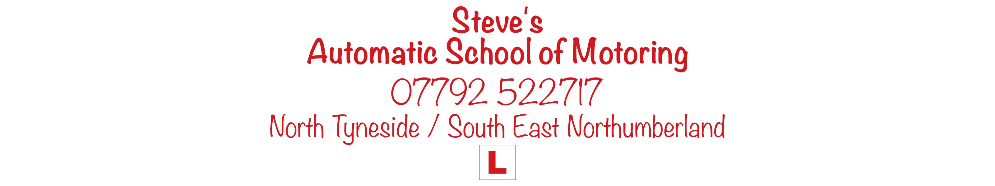 Driving school car in Whitley Bay – Steve’s Automatic School of Motoring